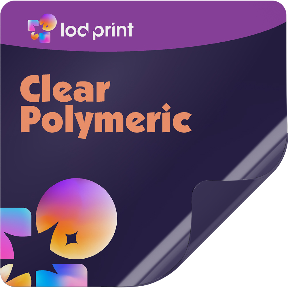 Clear Polymeric Sticker